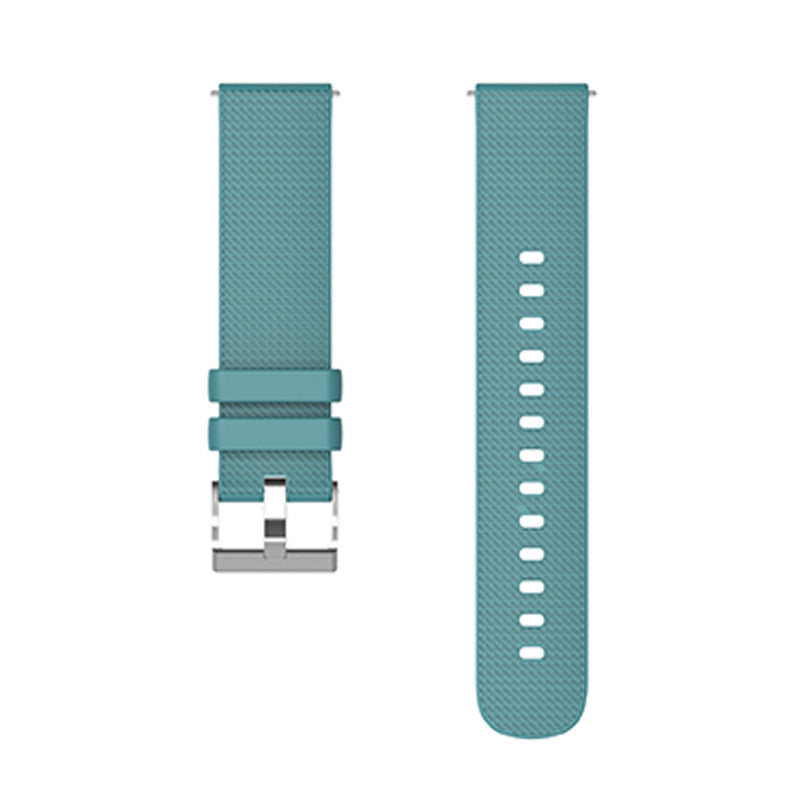 22mm Grid Design Silicone Wrist Band Adjustable Replacement Smartwatch Strap with Silver Buckle 22mm Grid Design Silicone Wrist Band Adjustable Replacement Smartwatch Strap with Silver Buckle